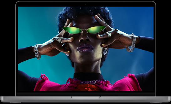 MacBook Pro 14 吋，展示 Liquid Retina XDR 顯示器
